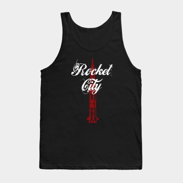 Rocket City - Saturn V - Huntsville AL Alabama Tank Top by Barn Shirt USA